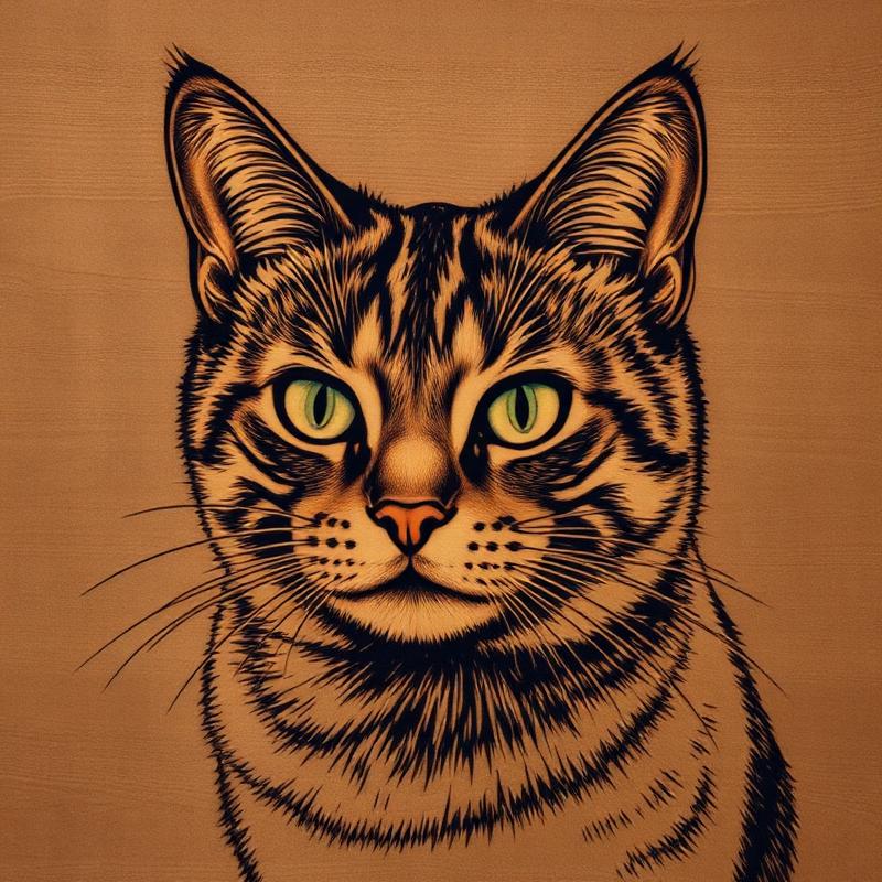 Cat pet portrait